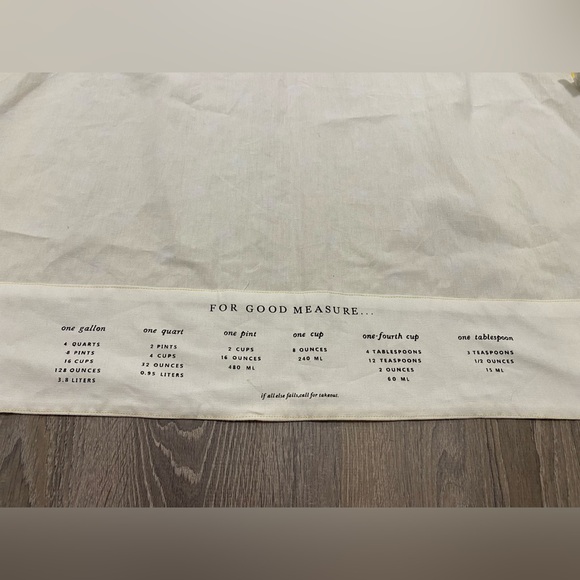 Kate Spade Apron Yellow White Dot Kitchen Measurements on back - Picture 7 of 12